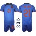 Cheap Netherlands Frenkie de Jong #21 Away Football Kit Children World Cup 2022 Short Sleeve (+ pants)